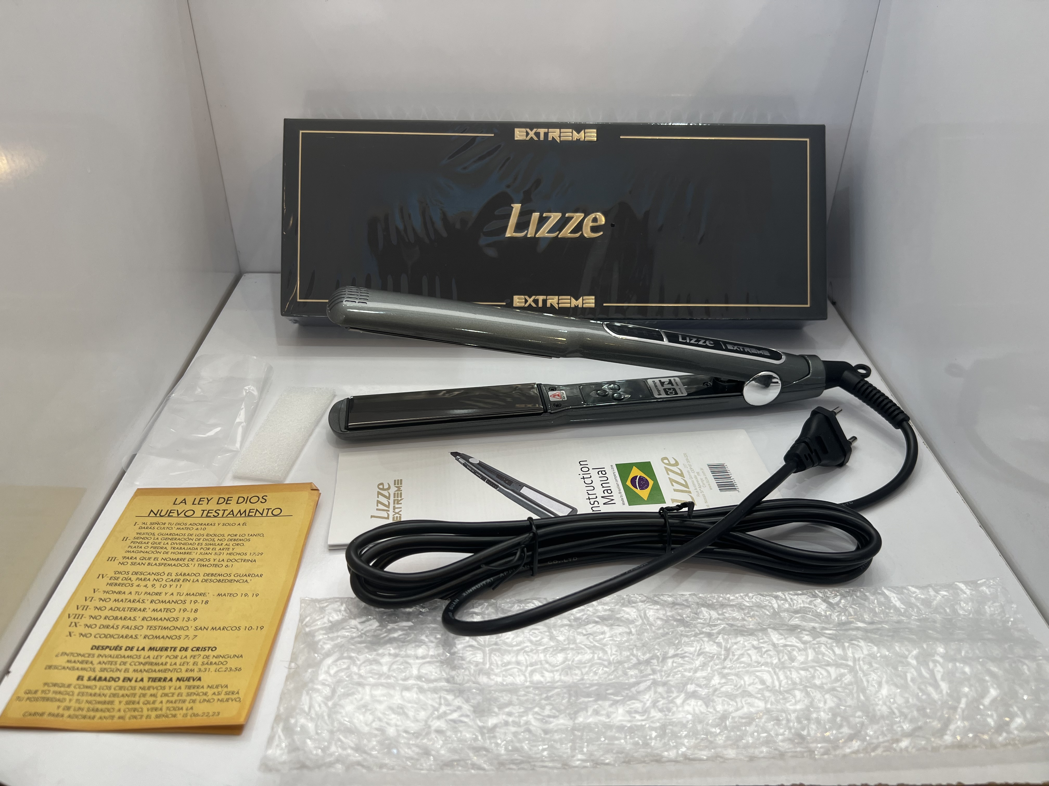 تصویر اتو مو لیز 100%اورجینال حرفه‌ای کراتینه Lizze exterme 